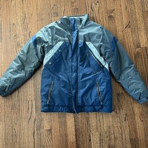 Columbia Coat winter/ski youth sz 18/20 blue and gray